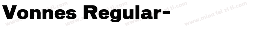 Vonnes Regular字体转换